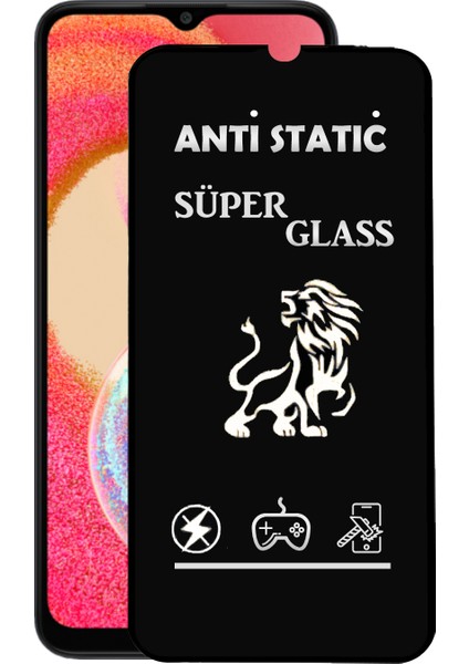 Caseworld Samsung Galaxy A04E Tam Kaplayan Anti Statik Çizilmez Safir Ekran Koruyucu Cam