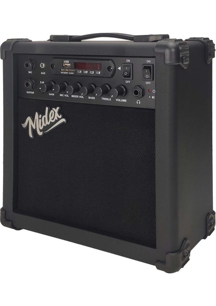 MGA-25XBK Elektro Gitar Amfisi 25 Watt USB Bluetooth Şarjlı 2 Girişli