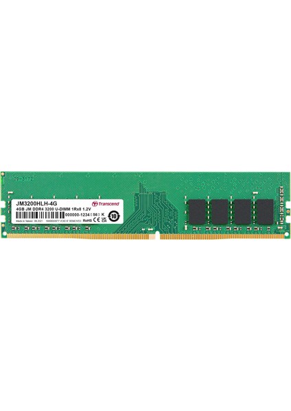 4gb Jm Ddr4 3200 U-Dımm 1rx8 512MX8 CL22 1.2V