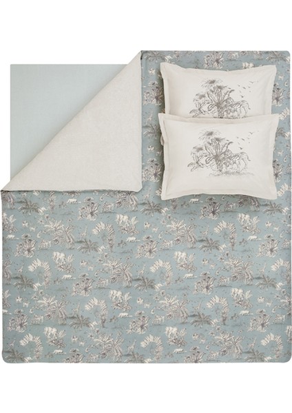 Bedding Aster Çift Kişilik Ranforce Nevresim Takımı - Adaçayı