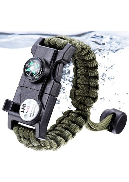 Paracord Hayatta Kalma Kamp Bilekliği