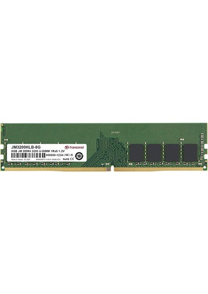 8gb Jm Ddr4 3200 U-Dımm 1rx8 1gx8 CL22 1.2V