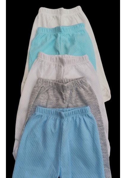 Bebek Patikli Alt Hava Alır Kumaş Düz Renk (5 Li Paket)10
