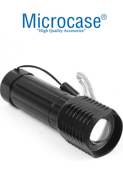 Pilli Cep ve El Feneri Avcılık Kamp Zoomlu LED Lamba - AL3595