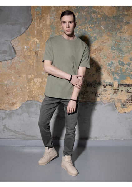 Oversize Fit Erkek Tshirt Kısa Kol