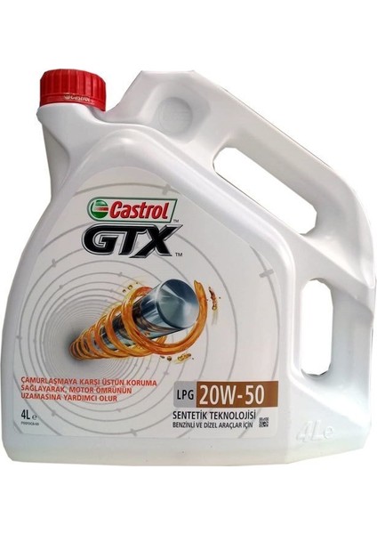 Gtx 20W-50 4 Litre Motor Yağı ( Üretim Yılı: 2022 )