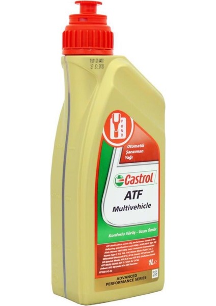 Atf MuLitreivehicle 1 Litre Şanzıman Yağı