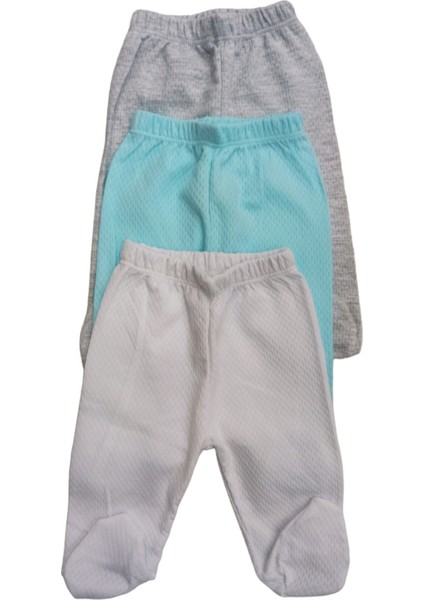 Bebek Patikli Alt Hava Alır Kumaş Düz Renk (3 Lü Paket Beyaz-Gri- Su Yeşili)10 fiyatları