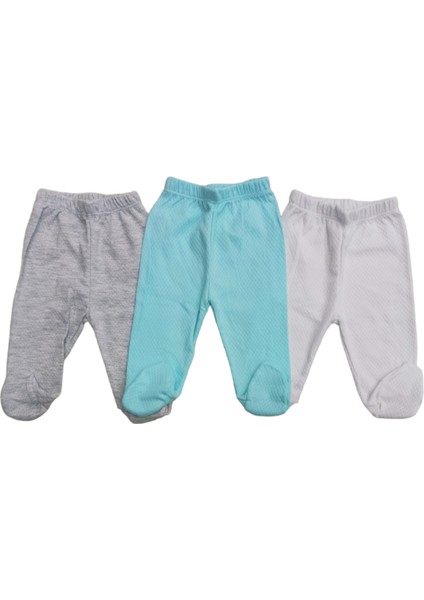 Bebek Patikli Alt Hava Alır Kumaş Düz Renk (3 Lü Paket Beyaz-Gri- Su Yeşili)10 modelleri