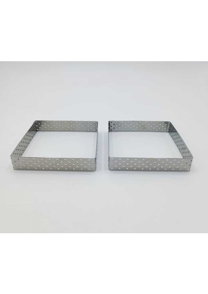 Delikli Tart Kalıbı 10x10x2 2 li fiyatları