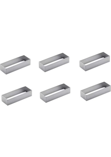 Delikli Tart Kalıbı Dikdörtgen-6 Ad-4.5x12x2 cm fiyatları