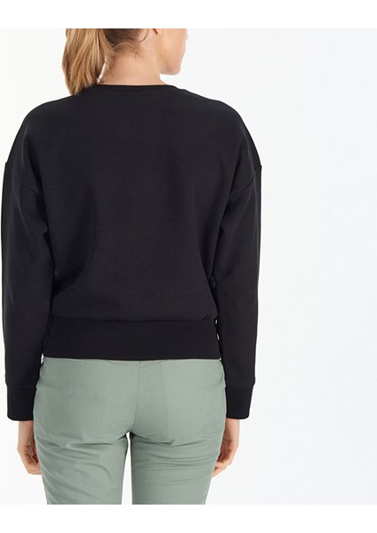 W Bar Slip Crop Kadın Sweatshirt - CS0212