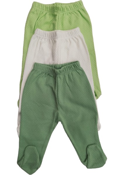 Bebek Patikli Alt Hava Alır Kumaş Düz Renk (3 Lü Paket Çağla-Krem-Küf Yeşili) fiyatları