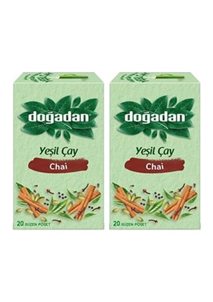 Yeşil Çay Chai 20 Adet x 2 Adet
