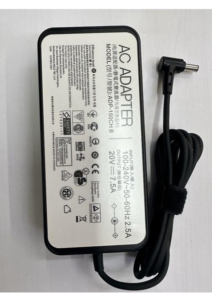 20 Volt 7.5 Amper 6.0 mm 3.7 mm Adaptör 20 Volt 7.5 Amper Asus Adaptör 20 Volt Asus Iğneli Adaptör