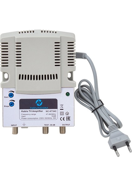 Novacom NC-KT340 47-862MHZ 34DB Kablo Tv Amplifier Hat Yükseltici