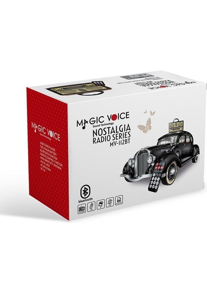 Magıcvoıce MV-112BT Usb/sd/fm/bluetooth Destekli Nostaljik Radyo