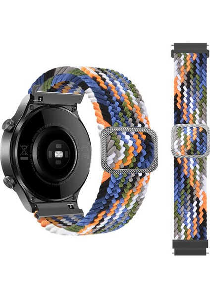 Honor Watch Magic 2 46MM Için Esnek Örgülü Kumaş Kordon Kayış - KY29