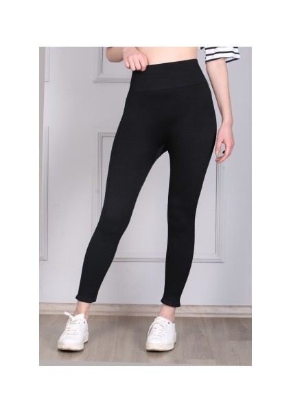 Kadın Yüksek Bel Toparlayıcı Sıkılaştırıcı Beli Lastikli Fitilli Full Likra Spor Tayt fırsatları