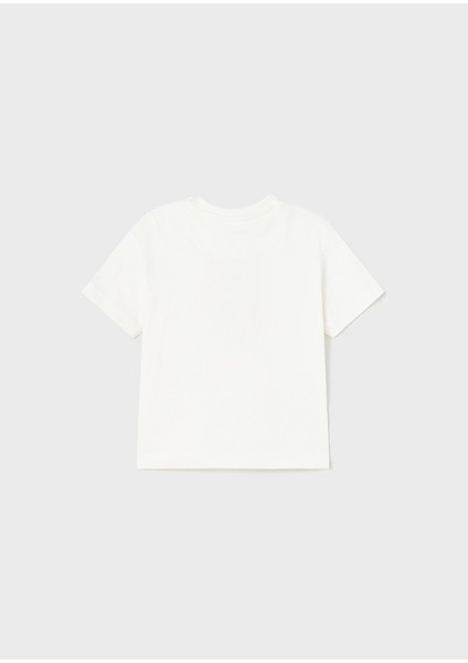 Erkek Bebek Baskılı T-Shirt Krem 1020 fırsatları