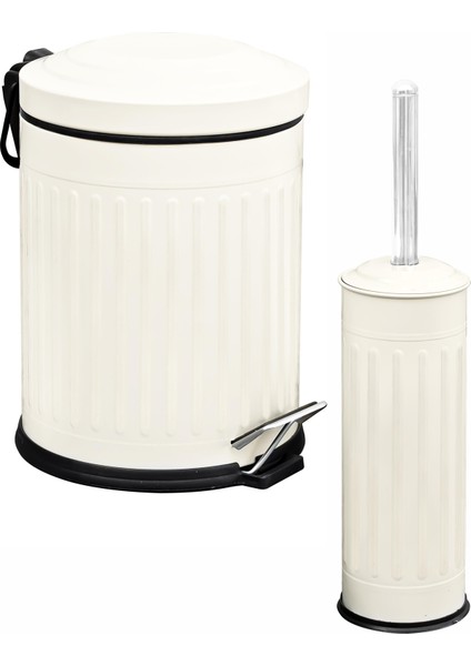 Ikili Banyo Seti Krem Vintage