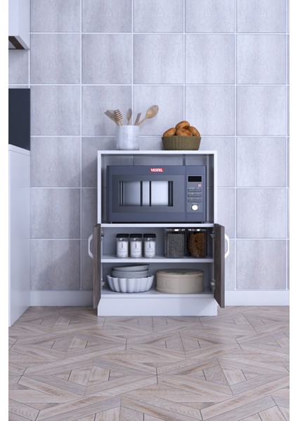 Makro Dolap Çok Amaçlı Mikrodalga Fırın Dolabı modelleri