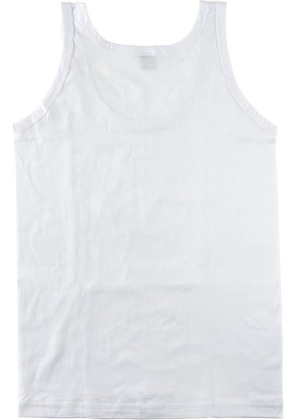 Erkek Çocuk Beyaz 6'lı Paket Ribana Pamuk Atlet fiyatları