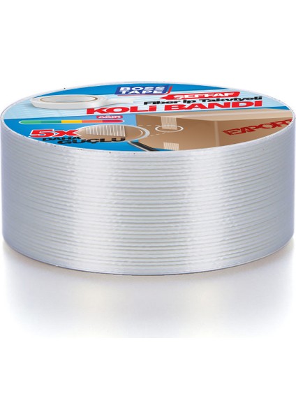 Boss Tape İp Takviyeli Çok Güçlü Koli Bandı 50mmx25mt