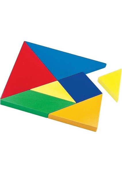 Ata Ahşap Oyuncak Ksilofon&tangram&rubik Küp 3'lü Oyun Set Renkli