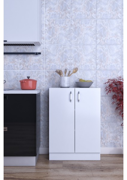 Rafineri Mokas Çok Amaçlı Mdf Dolap Raflı Kapaklı Mutfak Balkon Banyo fiyatları