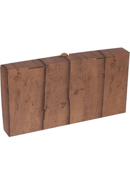 Ahşap Baskılı Büyük Pide Kutusu 36X20X5 cm - 200 Adet