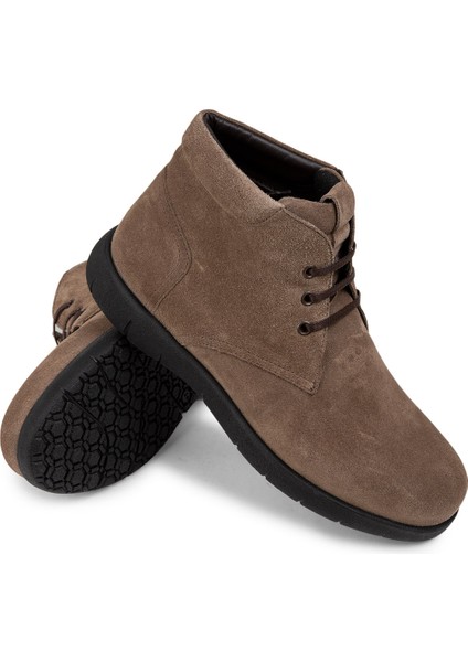 Süet Vizon Rengi Erkek Bot modelleri