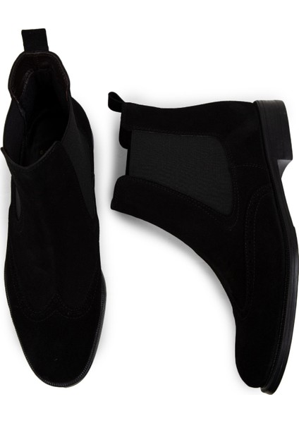 Süet Siyah Chelsea Erkek Bot fırsatları