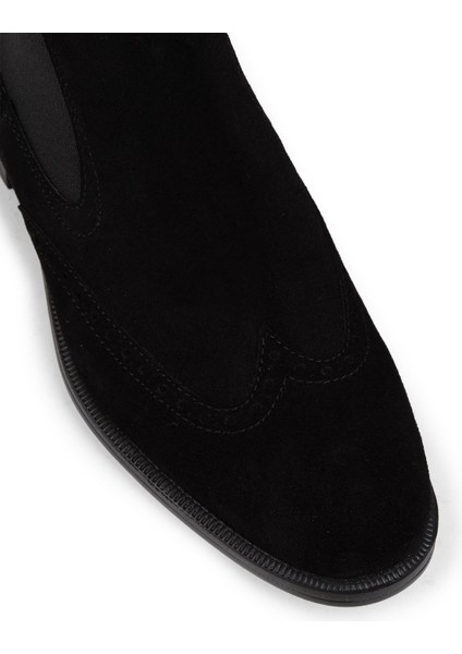 Süet Siyah Chelsea Erkek Bot indirimleri