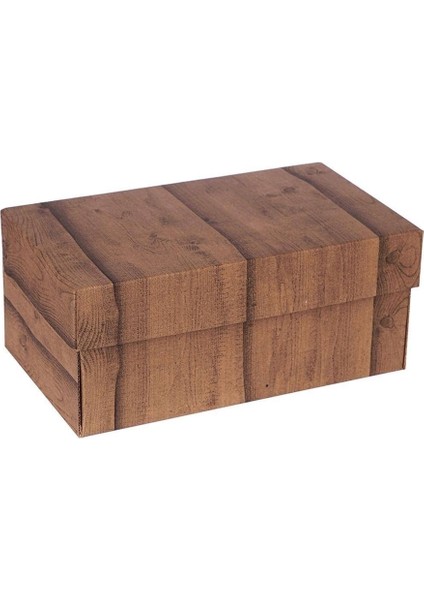 Ahşap Baskılı Hamburger Kutusu 24X14X10 cm - 100 Adet fiyatları