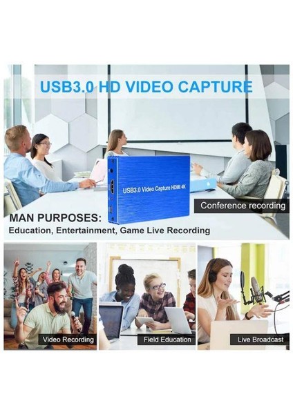 USB 3.0 4K HDMI Video Capture USB 3.0 Hd Video Kaydedici