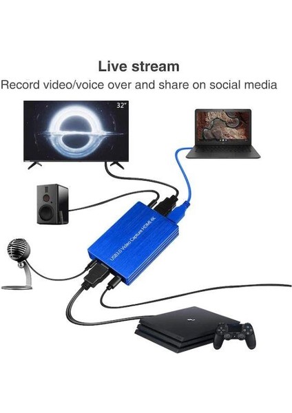 USB 3.0 4K HDMI Video Capture USB 3.0 Hd Video Kaydedici