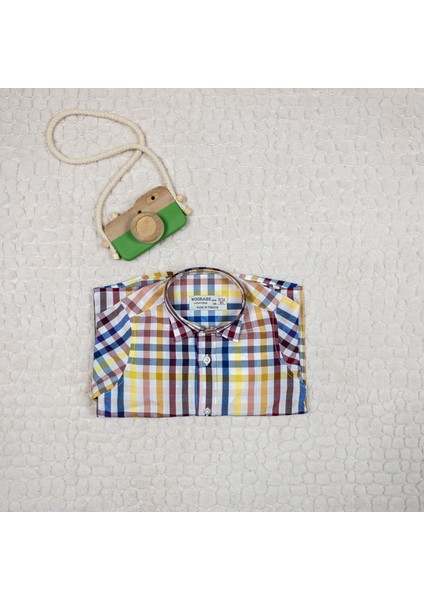 Erkek Çocuk Çok Renkli Pamuklu Gömlek