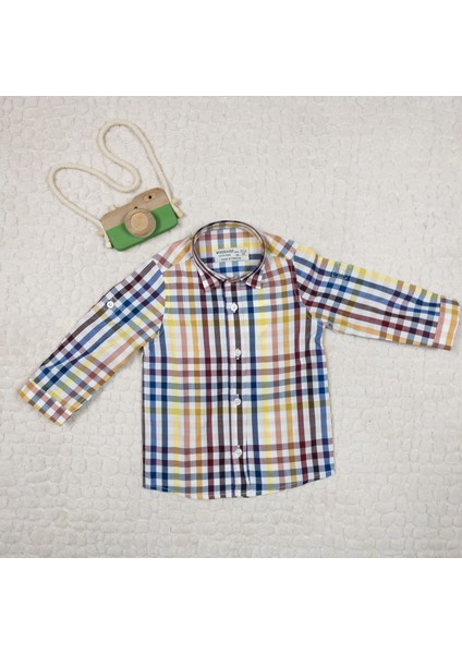 Erkek Çocuk Çok Renkli Pamuklu Gömlek modelleri