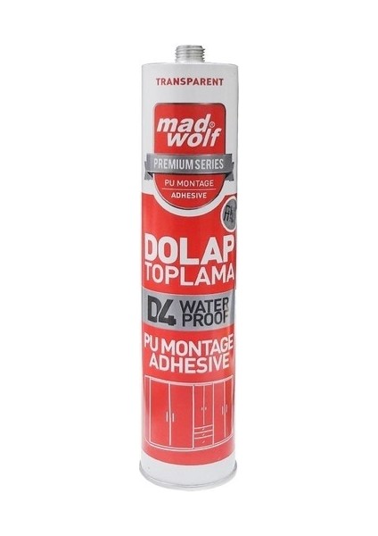 D4 Dolap Toplama Silikonu Şeffaf Pu Montaj Kit 1 Koli 30 Adet