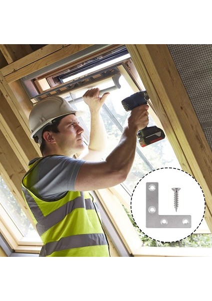 20 Adet Sabit Destek Düzlem Düz L Şekilli Destek Metal Destek Vidaları Ahşap Mobilya Dolap Bakım Desteği 40* 40MM (Yurt Dışından) fiyatları