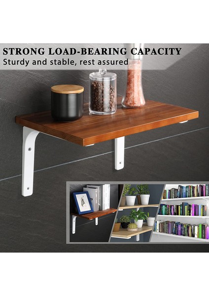 Duvara Monte Braket 2 Metal Braket 250MM x 200MM Ağır Braket Dekoratif Duvara Monte Endüstriyel Mutfak Radyatör Duvara Monte Braket Beyaz (Yurt Dışından) fiyatları