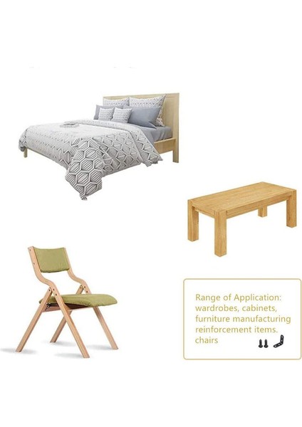 10 Dik Açılı Braket Sabit Braket L Şekilli Conta 40 x 40 x 17 mm Dik Açılı Braket Vidalı Siyah (Yurt Dışından) indirimleri