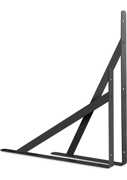 Duvara Monte Çerçeve Braket 10 90 Derece Üçgen Çelik Braket 200 mm x 120 mm Çerçeve Braket 40 Vidalı Braket Köşe Braket Siyah (Yurt Dışından) modelleri