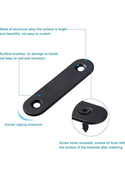 20 Parçalı Dikey Metal Braket Ahşap Mobilya Dolap Bakım Braketi Siyah 60* 17MM (Yurt Dışından) indirimleri