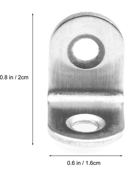 100 Adet Paslanmaz Çelik Sabit Braket 20X 20MM Sabit Köşe Braket Ahşap Dolap Sandalye Masa Dik Açılı Braket-Gümüş (Yurt Dışından) fiyatları