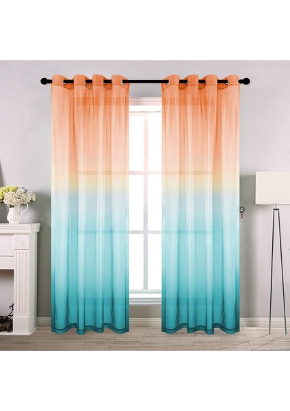 2x Tül Panjur Turuncu 132* 241CM (Yurt Dışından)