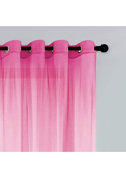 2 x Tül Panjur Pembe - Mor 132 * 241 cm (Yurt Dışından) indirimleri