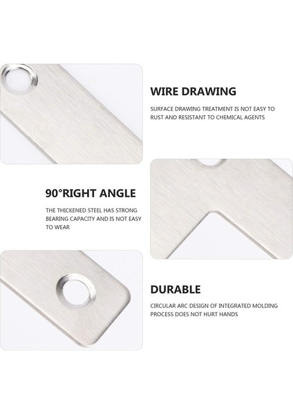 10 Parça T Montajlı Pabuç Paslanmaz Çelik Sabit Plaka Braket Bakım Braketi 80MM * 80MM (Yurt Dışından) modelleri