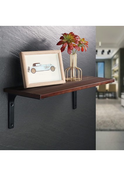 Duvara Monte Braket 8 Parçalı Set Metal Braket 100MM x 100MM Ağır Braket Dekoratif Duvara Monte Endüstriyel Mutfak Radyatör Duvara Monte Braket Siyah (Yurt Dışından) fiyatları